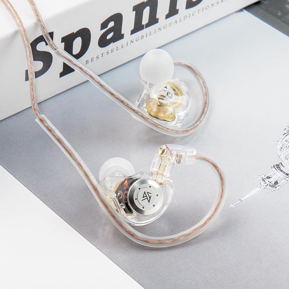 ASIASN-KZ EDX PRO Wired Earbuds Earphones in Ear Monitor 1DD Wired Ear Buds HiFi Deep Bass with 1DD New 10mm Dynamic Driver Over Ear Headset with Detachable Cable