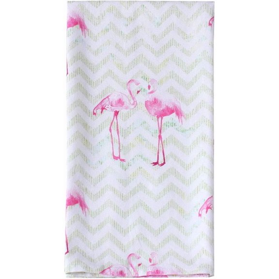 ASIASN-Kitchen Towels Set of 4 Super Absorbent Durable Towels Perfect for Kitchen Mess & Drying Dishes 20x28 inch Flamingo Red-Pink
