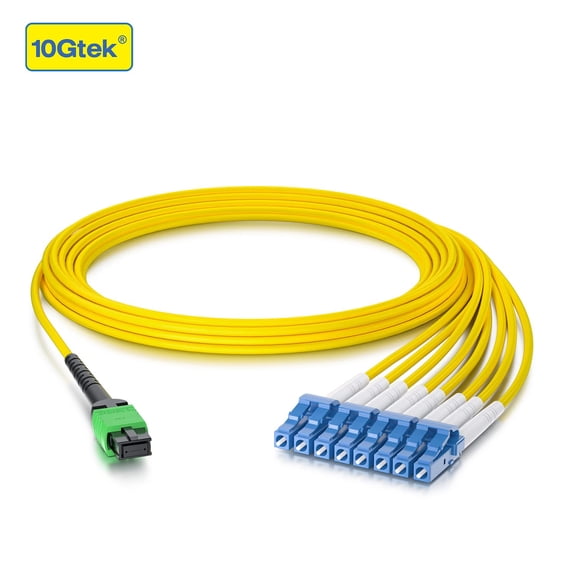 ASIASN-MPO Fan-Out Patch Cable, SM1 Singlemode Fiber, MPO to 8xLC, 1m(3.3ft)