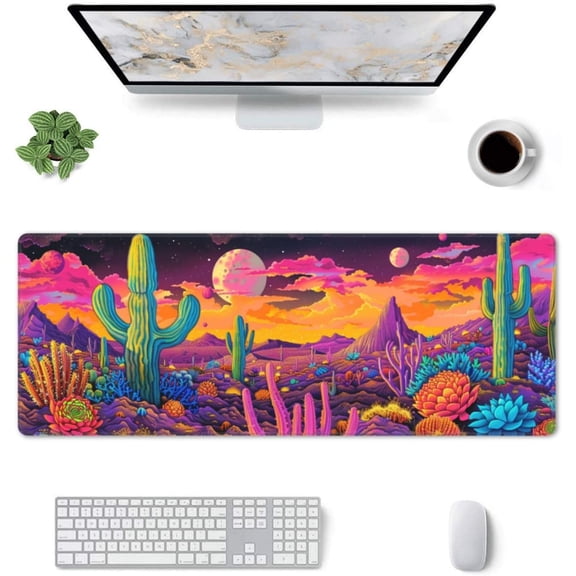 ASIASN-Mouse Pad Gaming - Large Mouse Pad for Desk with Waterproof Surface & Durable Design Desk Mat for Desktop & Office Accessories (Desert Dreamscape)