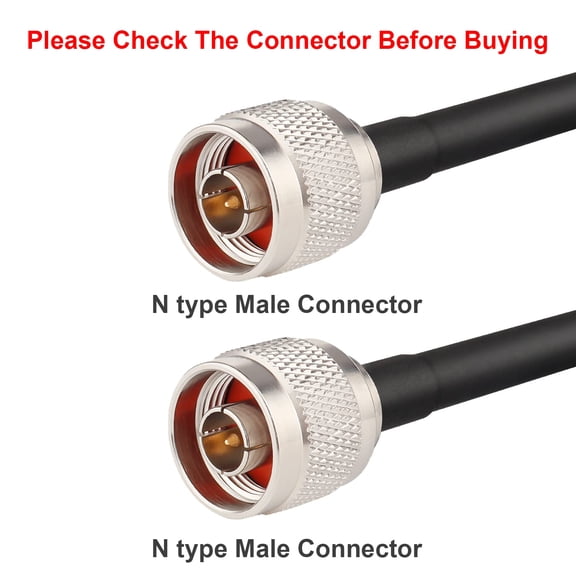 ASIASN-N 6FT Type N Coax Extension Cable N Male to N Male Connector Pure Copper Low Loss