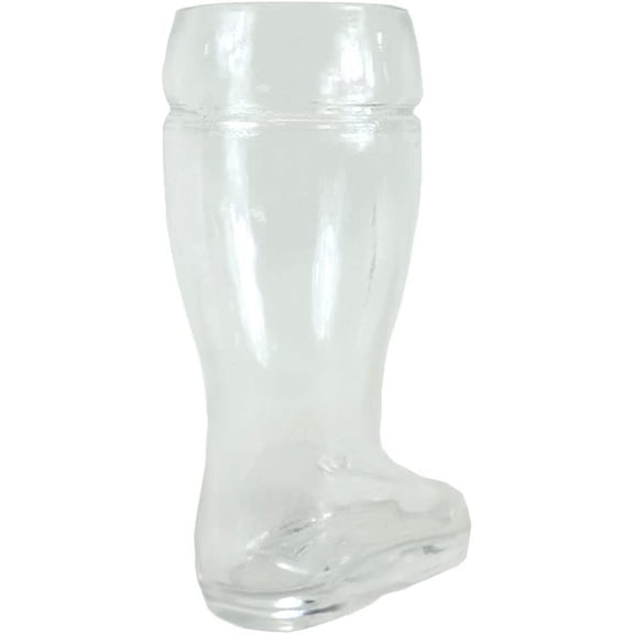 ASIASN-Oktoberfest Beer Stein Glass Beer Gardens Parties Bachelor Party Gift, Combat Boot 1/2 Liter Capacity, 7.7" H x 5" W x 3" D