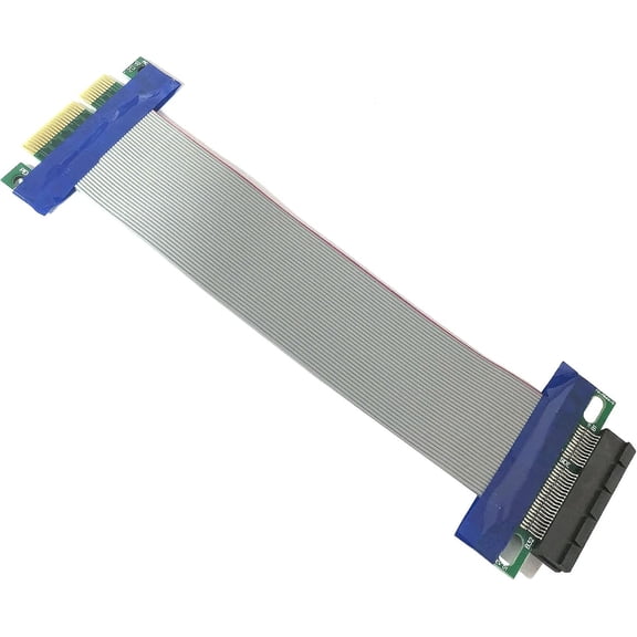 ASIASN-PCI-Express 4X Riser Cable Premium PCI-E Port Extension Extender Card 19CM