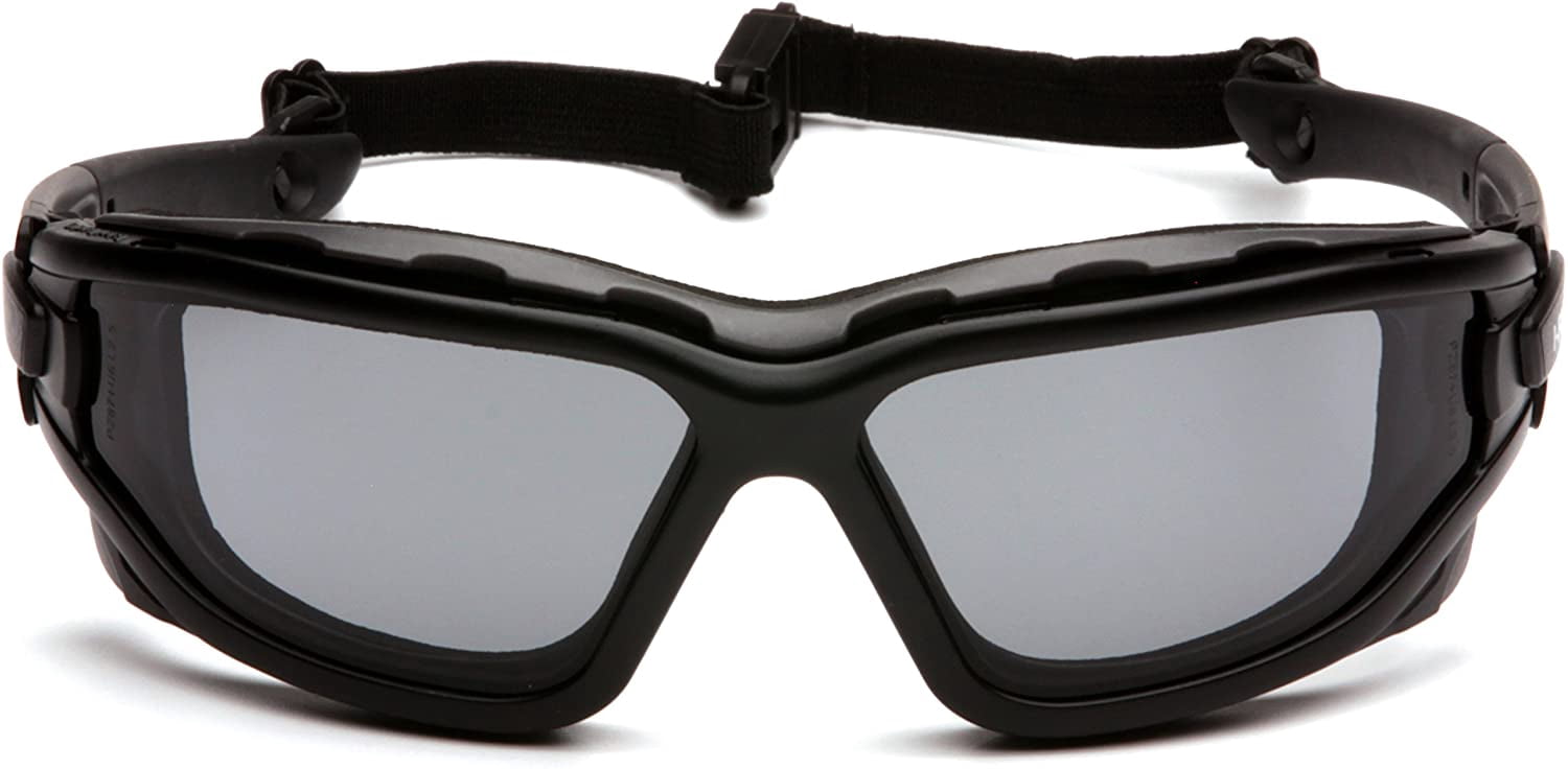 Pyramex I-Force Sporty Dual Pane Anti-Fog Goggle – Lightweight, Impact Resistant, Interchangeable Strap