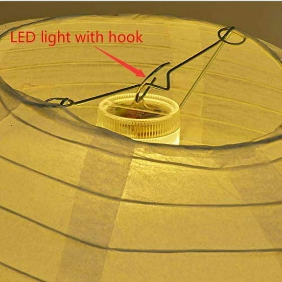 ASIASN-Paper Lantern Lights Battery Operated Remote Hanging Led Lanterns Light with Hook Super Bright RGB White Warm White 15 Days Standby, 36 hours Constant On for Lantern Tent Lighting(10 lights+2