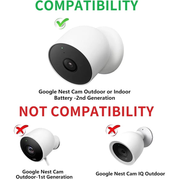 ASIASN-Power Cable Compatible with Google Nest Cam Outdoor or Indoor, Battery, 30Ft/9.1m Weatherproof Outdoor Cable Continuously Charging Your Nest Camera (White)