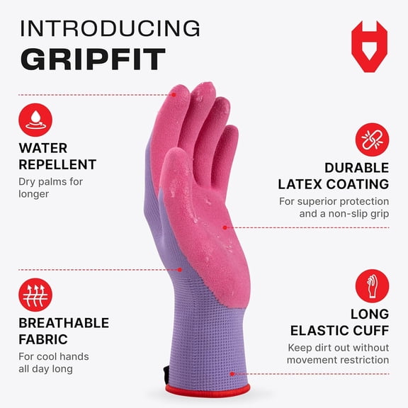 ASIASN-Premium Womens Gardening Gloves with Strong Non-Slip Grip  100% Breathable, Superior Dexterity  Perfect Eco Friendly Garden Gloves for Women Womens Garden Gloves or Gardening Gloves for Wome