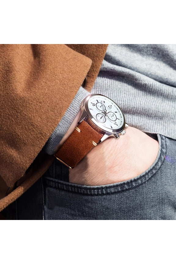 -Quick Release Suede Leather Watch Bands Vintage Watchband for Men Watch Strap 18mm 19mm 20mm 21mm 22mm 24mm