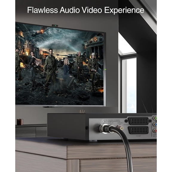 ASIASN-RG6 Coaxial Cable, 30FT (Weatherproof Rubber Boot, Direct Burial, in-Wall CL3 Rated, 75 Ohm, Indoor Outdoor) - Digital Coax Cord for HDTV, CATV, TV Antenna, Satellite, Broadband Internet