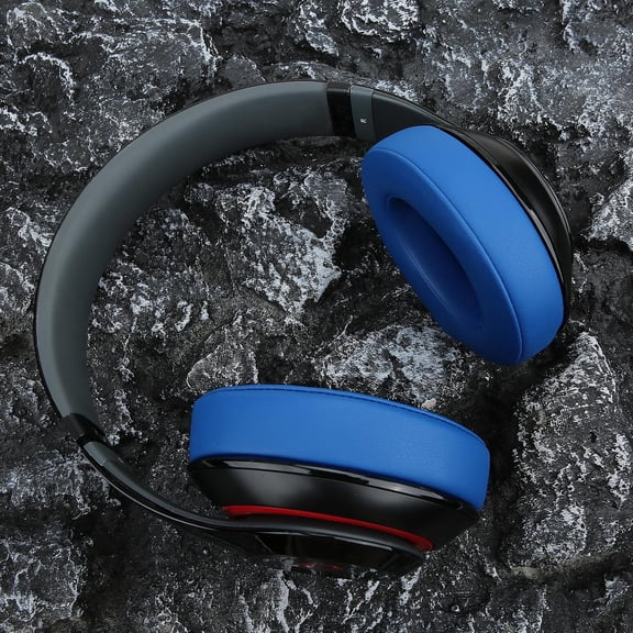 ASIASN-Replacement Ear Pads for Studio 2 Studio 3 Wired Wireless Headphones with Noise Isolation Memory Foam& Waterproof Protein Leather (Blue)
