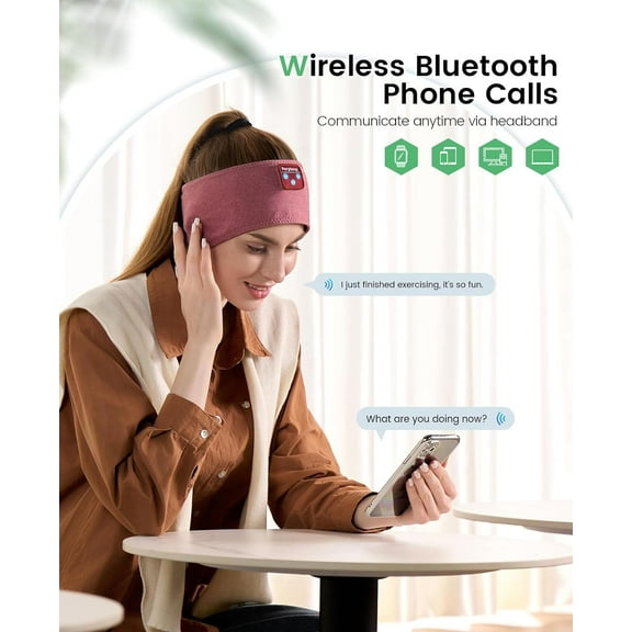 ASIASN-Sleep Headphones Bluetooth 5.2 Headband, Sports Wireless Earphones Music Sleeping Eye Mask Earbuds with HD Stereo Speaker for Mom Dad Women Men Teen Running Cool Gadgets Unique Gifts