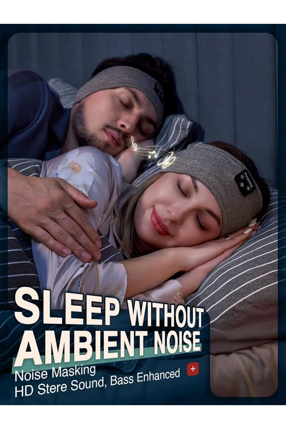 -Sleep Headphones Bluetooth Headband Wireless, Sleeping Mask Music Sport Headbands,Long Time Play Sleeping Headsets with Built in Speakers Perfect for Sleep,Workout,Running,Yoga,Travel