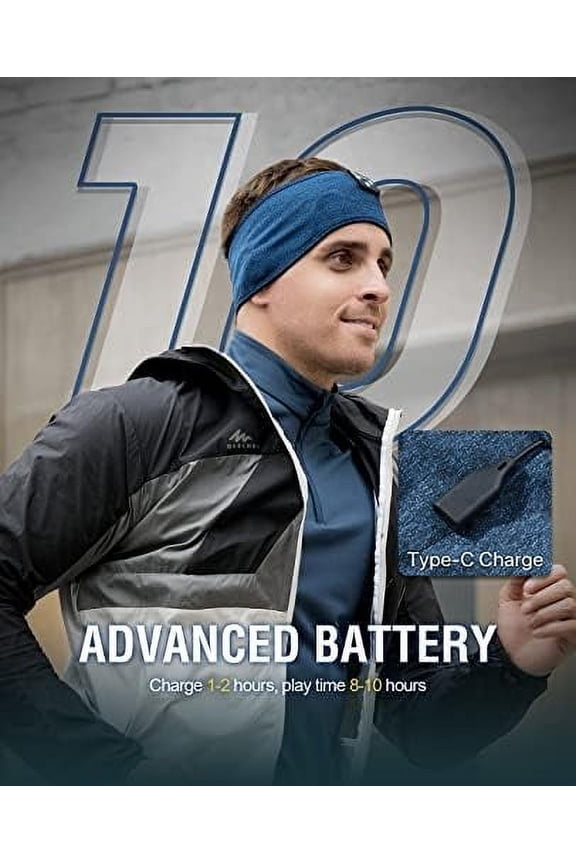 -Sleep Headphones, Headband Headphones 10Hrs Bluetooth Headband with Soft Cozy Earbuds Comfortable Sleeping Headphones for Side Sleepers, Sleep & Lounge Gift Idea for Women Men