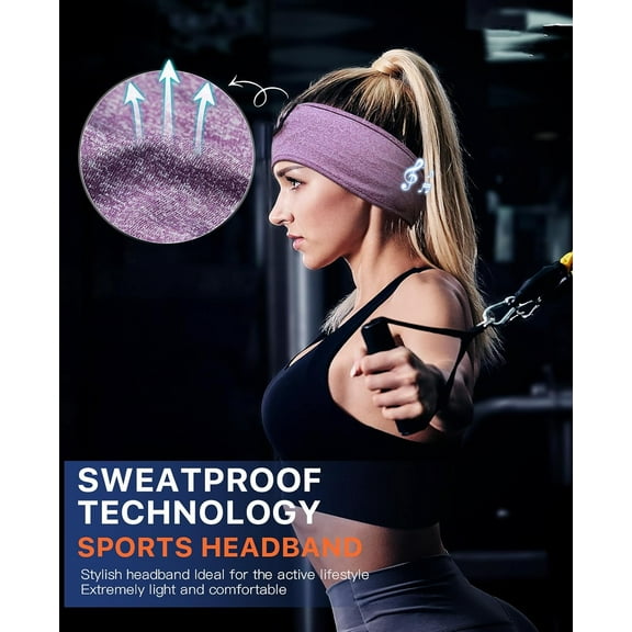 ASIASN-Sleeping Headphones, Bluetooth Headband, Soft Comfortable Headphones for Sleeping, Nap, Relaxation, Meditation, Yoga, Running, Jogging, Cool Tech Gifts for Women Men