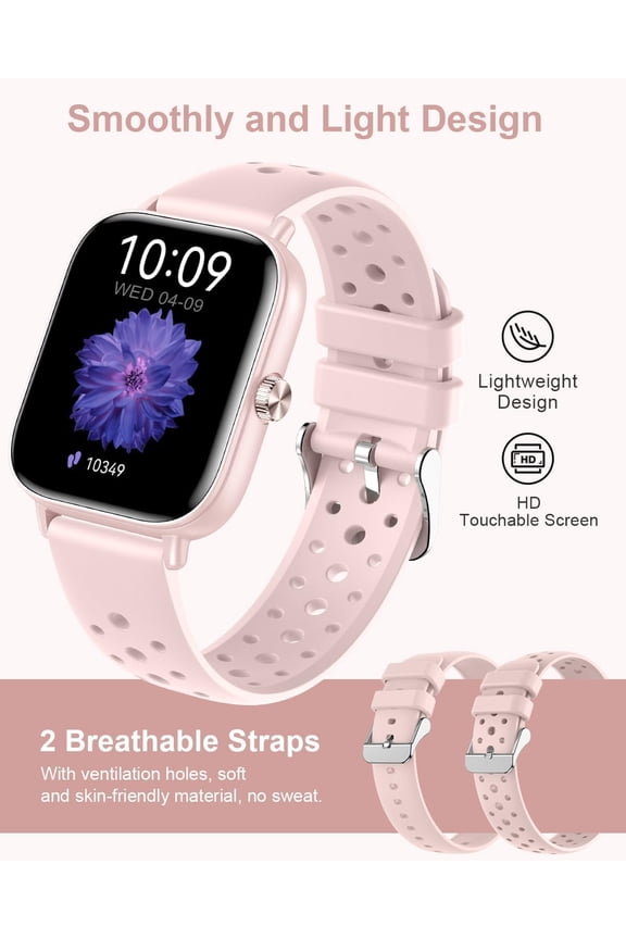 -Smart Watches for Women(Answer/Make Calls), 1.83" Fitness Trackers with 24-Hour Heart Rate SpO2 Pedometer Sleep Monitor, 120+ Sport Mode, IP68 Waterproof Fitness Watch Compatible with iPhone&A