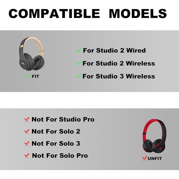 ASIASN-Studio 3 Headband Replacement -Top Headband Accessories, as Same The OEM Compatible with Studio 3 Wireless(A1914) & Studio 2 Wired/Wireless (B0500/B0501) Headphones (Studio 3-Asphalt Gray)