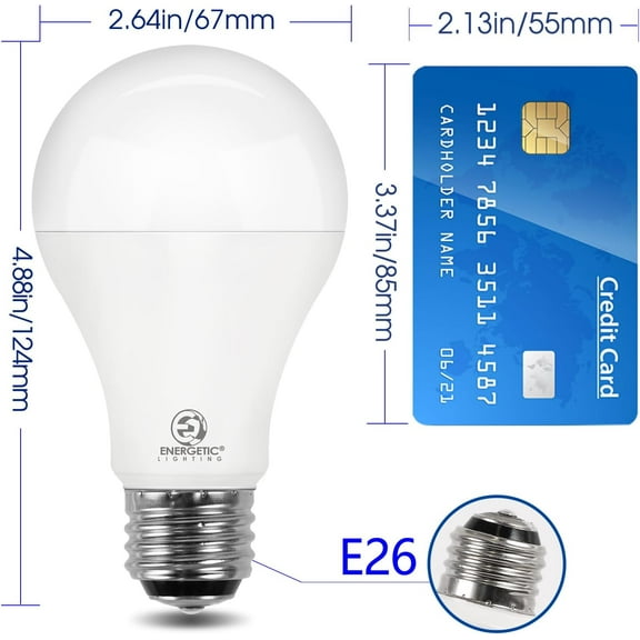 ASIASN-Super Bright 50/100/150W 3-Way A21 LED Light Bulb, 800/1600/2200 Lumens, 4000K Cool White, Non-dimmable, E26 Base, UL Listed, 2-Pack