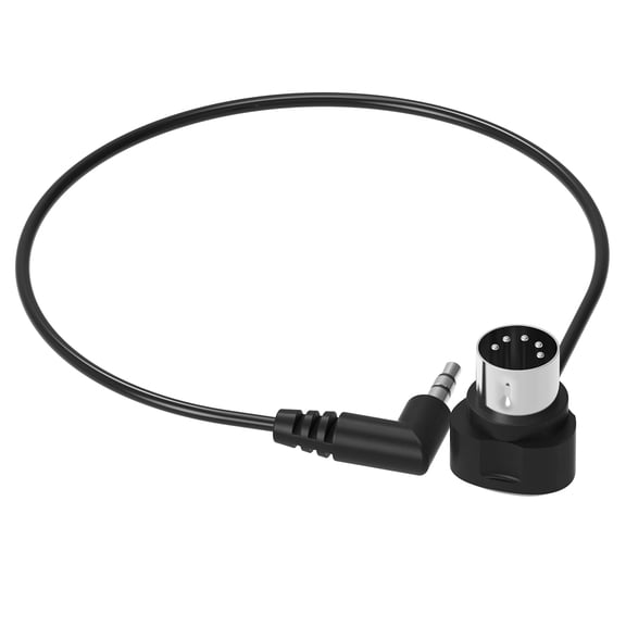 ASIASN-TRS 3.5mm MIDI Cable 2-Pack 2-FT / 60CM Type-A TRS 3.5mm to MIDI 5 Pin Din Cable with Ultra-Small Plugs for Tight Space 2-Pack 2-FT / 60CM