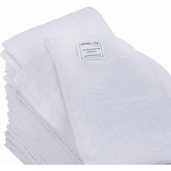 ASIASN-Terry Bar Mop Towels (Value Pack of 12) Size 16"x19" Absorbent and Durable, Multipurpose Cleaning Rags, Cotton Cleaning Cloths, Terry Cloth Rags, Reusable Shop Rag
