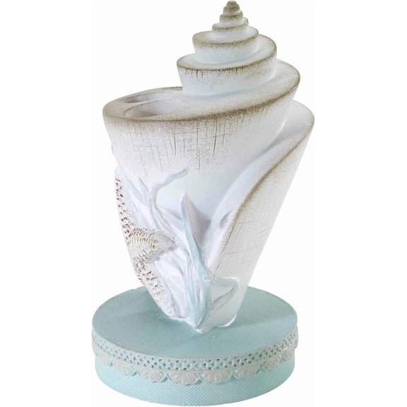 ASIASN-- Toothbrush Holder, Countertop Essentials, Farmhouse Chic Bathroom Decor (Farmhouse Shell Collection)