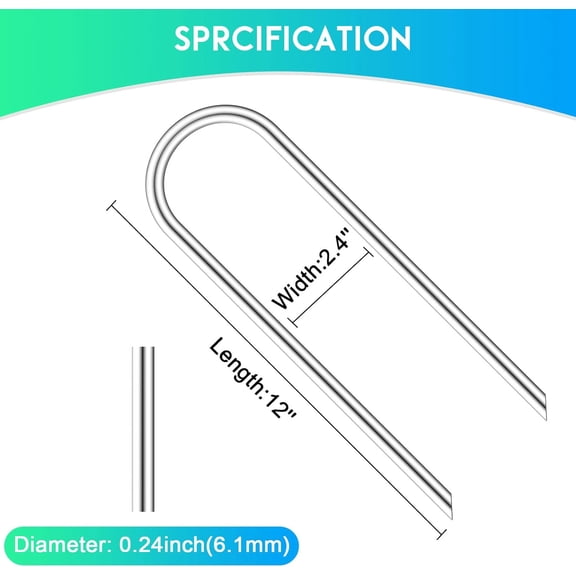 ASIASN-Trampoline Stakes high Wind, Heavy Duty Trampoline Anchors, Galvanized Steel Wind Stakes for Trampoline