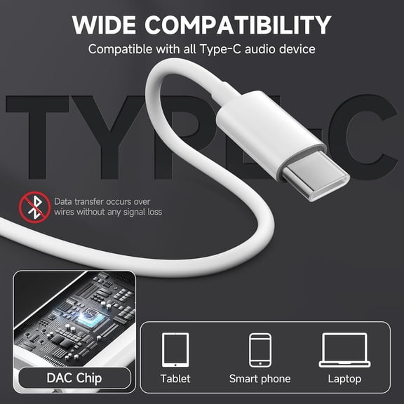 ASIASN-USB C Headphones 2 Packs