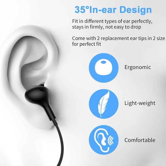 ASIASN-USB Headset with Microphone for PC Laptop,7.5Ft USB A Headphones Earbuds for Computer with in-Line Control Noise Cancelling Lightweight Wired Computer Headphones for Dell/HP Zoom School Class,