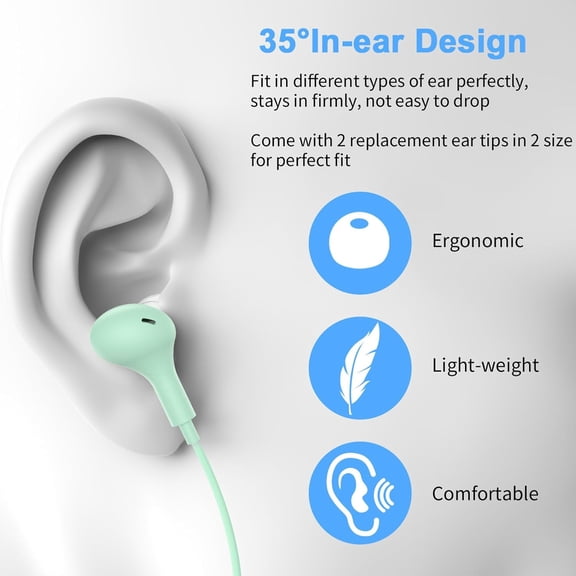 ASIASN-USB Headset with Microphone for PC Laptop,7.5Ft USB A Headphones Earbuds for Computer with in-Line Control Noise Cancelling Lightweight Wired Computer Headphones for Dell/HP Zoom School Class,