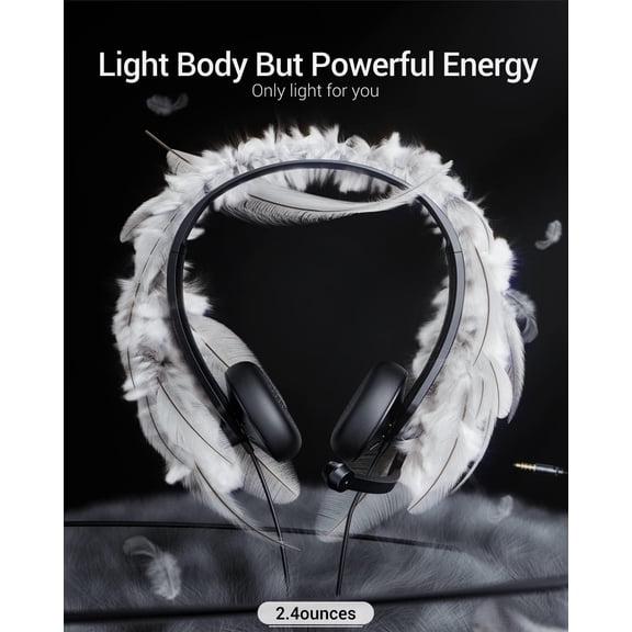 ASIASN-USB Headset with Microphone for PC Laptop - Wired Computer Headphones with Noise Cancelling Microphone for Home Office Online Class Skype Zoom Meetings,in Line Mute Controls