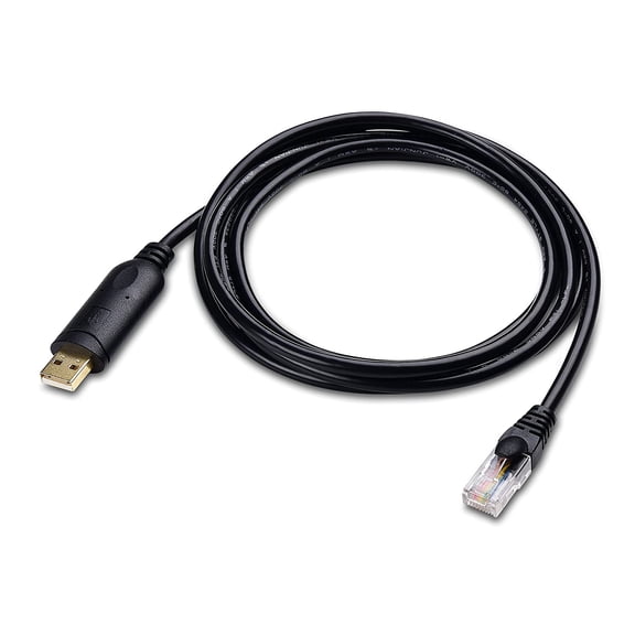 ASIASN-USB to RJ45 Console Cable (Compatible with Cisco Console Cable, Rollover Cord) with FTDI 6 Feet