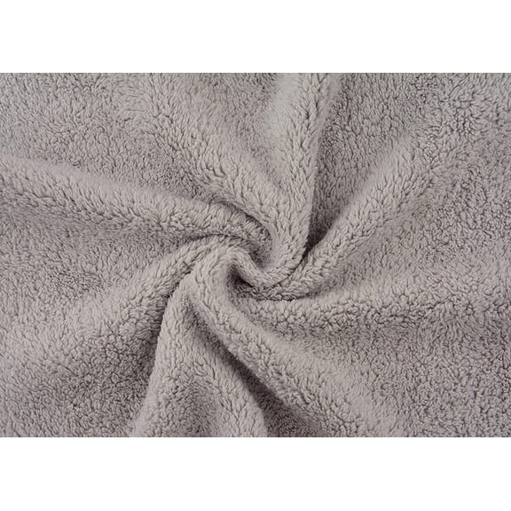 ASIASN-Ultra Soft Edgeless Microfiber Cleaning Towel Pack of 12, All-Purpose Multipurpose Plush 12' x 12' Cleaning Towels, Super Absorbent (Gray)