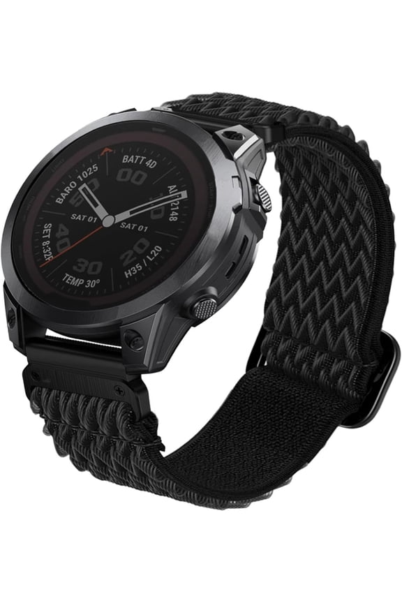 -Upgraded Elastic Band with Soft Stretchy Loop, Nylon Wrist Strap for Garmin Fenix 8 (43mm) /Approach S70 (42mm)/ epix Pro (42mm) / Instinct 2S / Fenix 7S/ 6S/5S