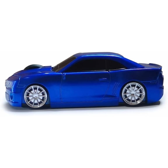 ASIASN-Wireless Mouse - Cool Car Shape, 2.4Ghz Wireless, for Laptop PC Mac (Blue)