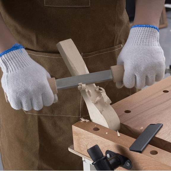 ASIASN-Wood Carving Tools with Sheath Woodworking Tool 5.1" Draw knife Wood Chisels Wood Draw Knife Woodworking Drawing Tools Fleshing Knife