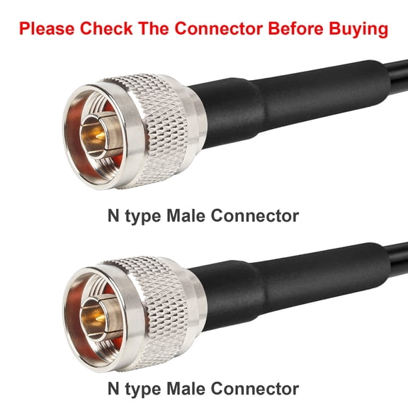 ASIASN-XRDS N Male to N Male Coax Cable - 5FT, Type N, 50 Ohm, Low Loss, Pure Copper