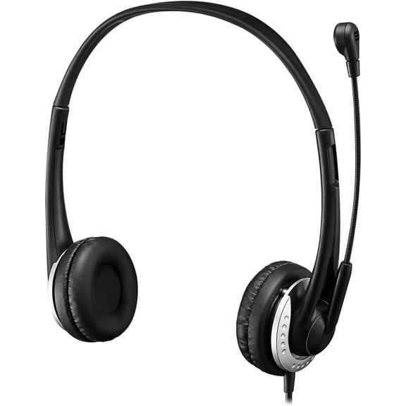 ASIASN-Xtream P2 USB Wired Multimedia Headset with Noise-Canceling Microphone, Binaural Over The Head, Black
