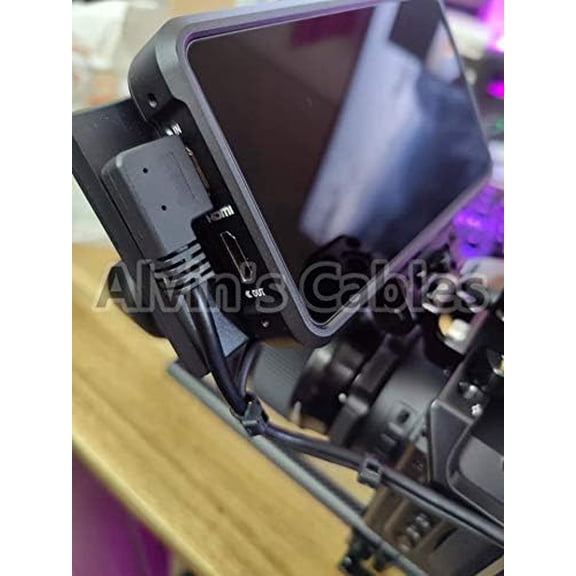 ASIASN-Z Cam E2 L Shape 4K 60P HDMI Cable Right Angle to Right Angle High Speed HDMI Cord for Atomos Shinobi Ninja V Monitor and Portkeys BM5 19.7in/50cm