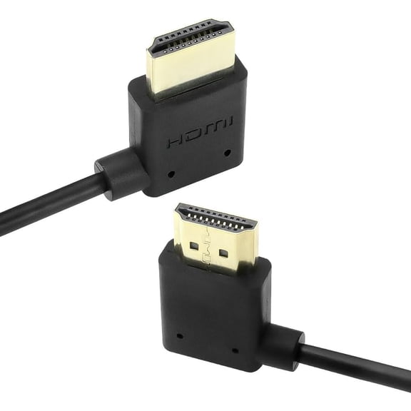 ASIASN-Z Cam E2 L Shape 4K 60P HDMI Cable for Atomos Shinobi Ninja V Monitor and Portkeys BM5 Right Angle to Right Angle High Speed HDMI Cord