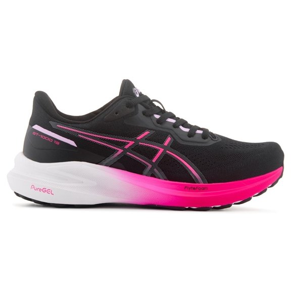 ASIC GT-1000 13 BLAC - BLACK/PINK GLO BLACK/PINK GLO
