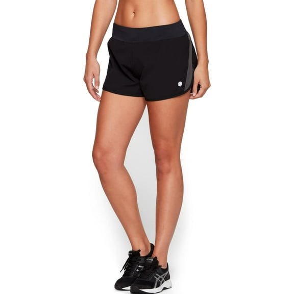 ASICS 3" Run Shorts, X-Large, Black/Dark Grey