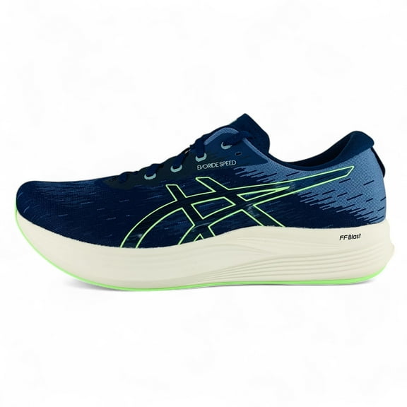 ASICS Evoride Speed 2 Navy Blue Green Men's Running Shoes 1011B789-400, Men's U.S. Shoe Size 11.5