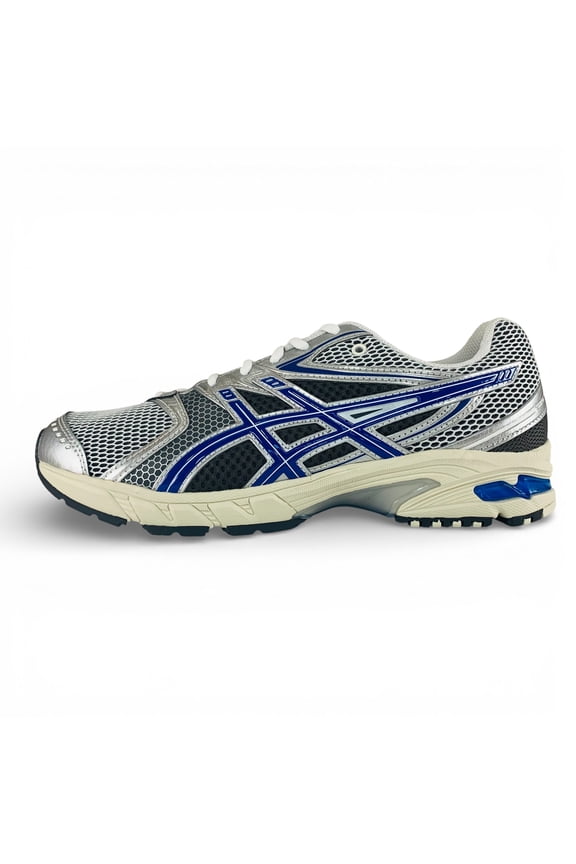 GEL-DS Trainer 14 White Silver Blue Men's Running Shoes 1203A607-103, Men's U.S. Shoe Size 12