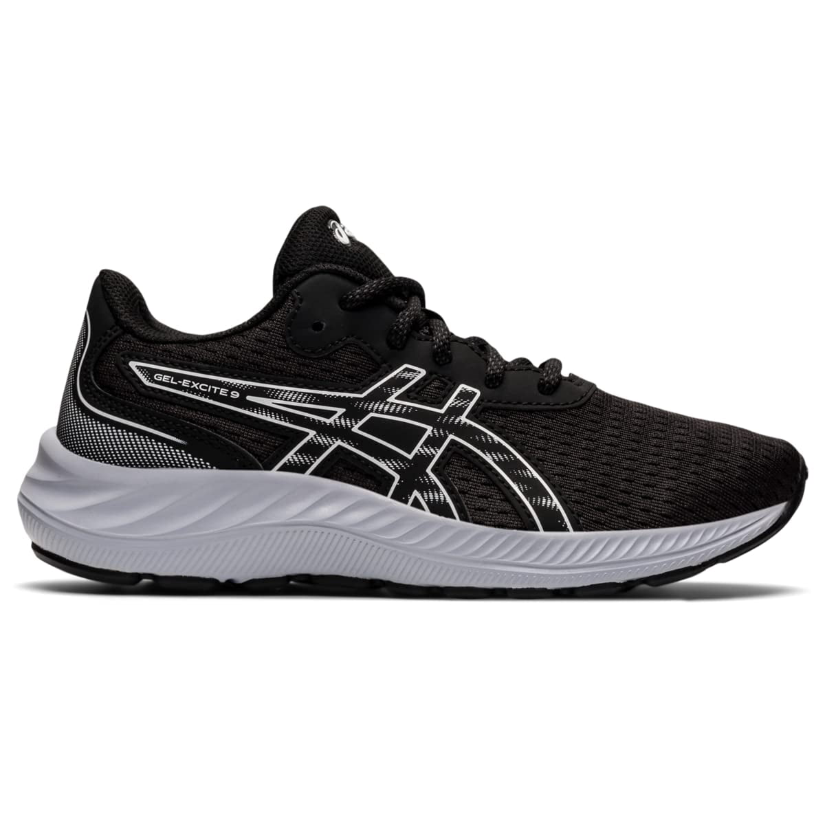 ASICS Gel-Excite 9 Black White Comfortable Grade School 