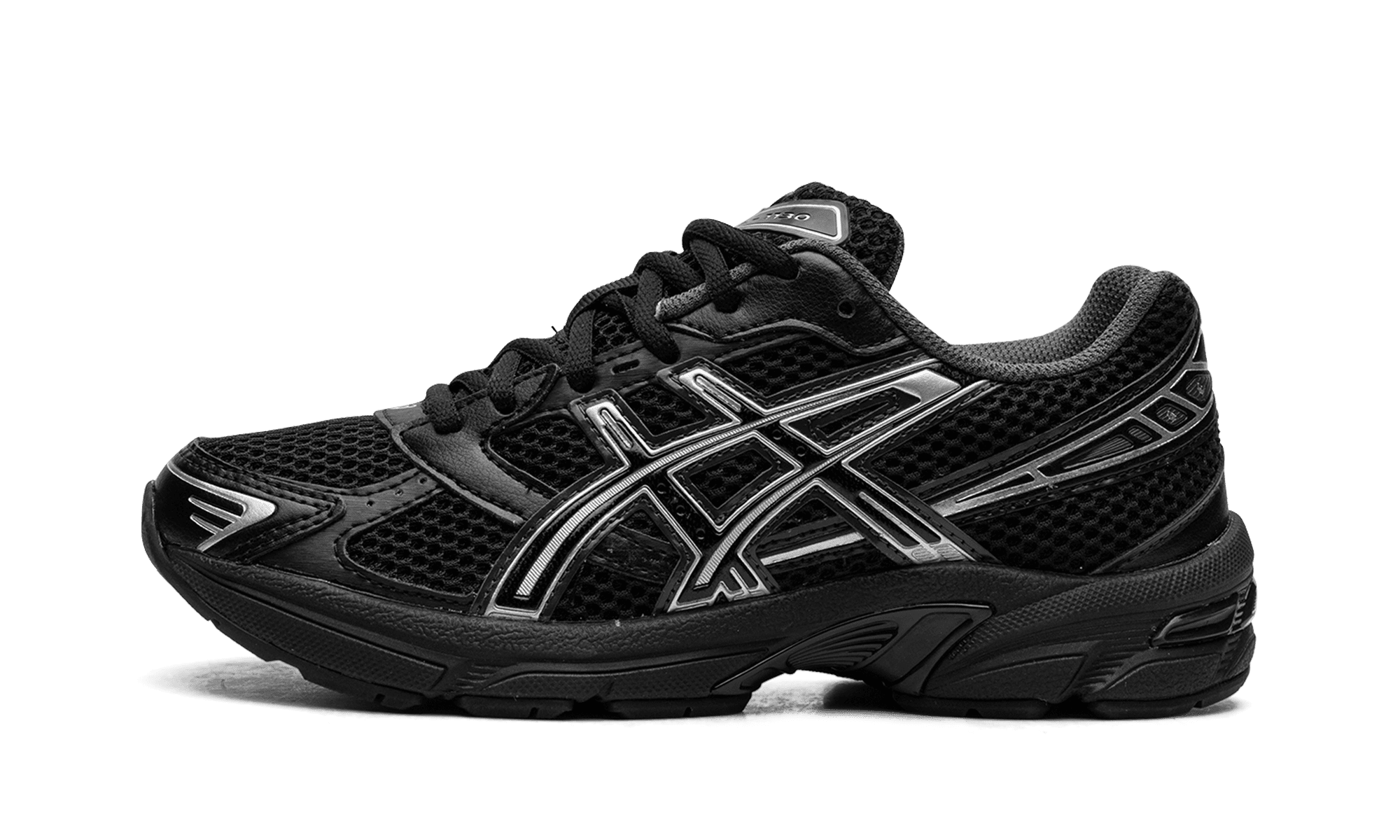 (Tag 1A) ASICS MENS Gel 1130 "Black / Pure Silver" Size 10