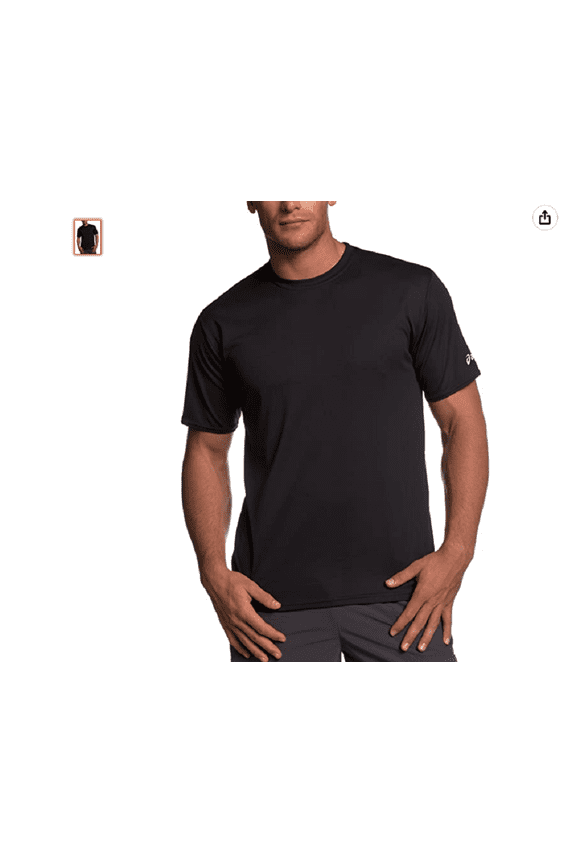 ASICS Men's BT630 Circuit-7 Warm Up Black Running Shirt, Sz. Medium