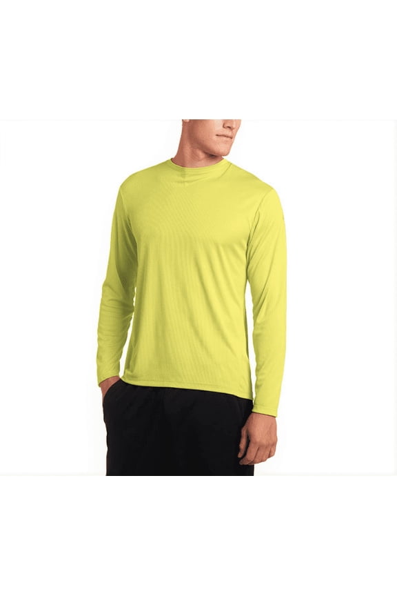 ASICS Men's Core MR1106 Electric Lime Long Sleeve Top, Sz. 2XL