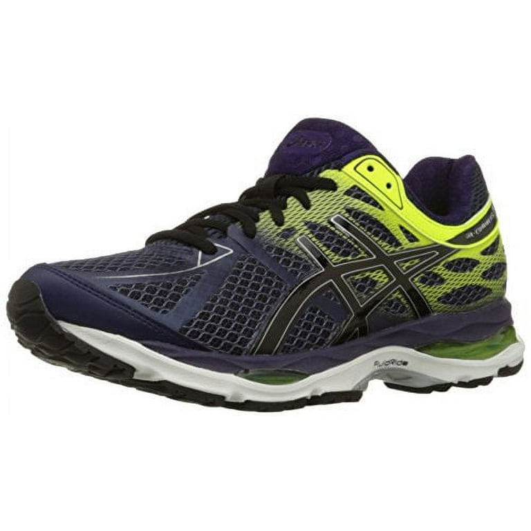ASICS Men s Gel Cumulus 17 Running Shoe Indigo Blue Black Flash Yellow 9.5 M US