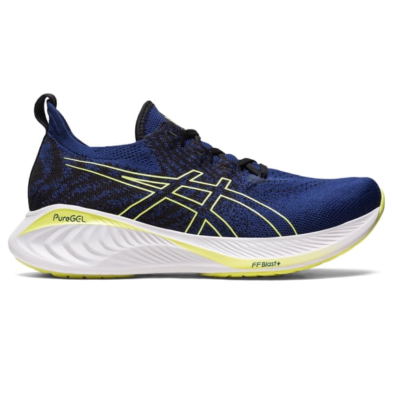 ASICS Men's Gel-Cumulus 25 Mesh Knit Shoes, US 9 ( Medium ) DEEP Ocean/Glow Yellow