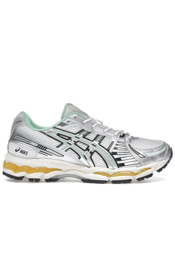 Men's Gel-Kayano 12.1 Silver Green Orange Running Shoes, from StockX