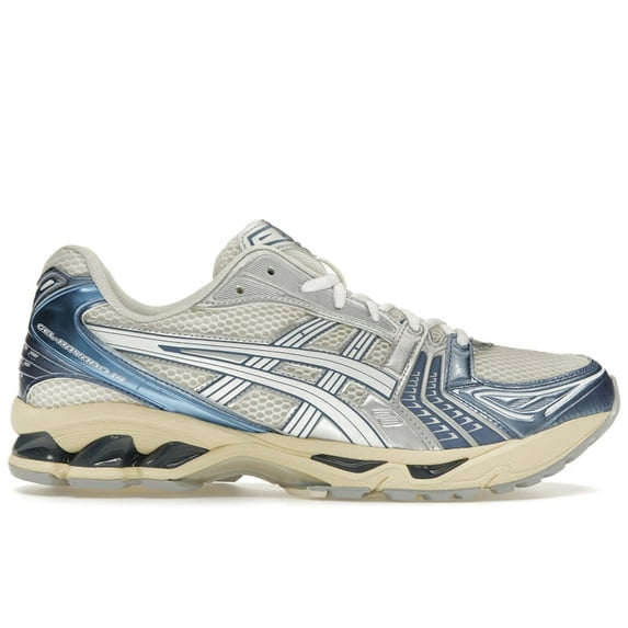 ASICS Men's Gel-Kayano 14 Cream Metallic Blue Running Shoes, from StockX